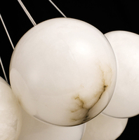 Amerikanische Moderne Bubble Ball Natürliche Marmor-Kugel Pendelleuchte für Wohnzimmer, Esszimmer und Schlafzimmer
