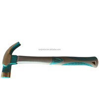 Marteau à griffes avec surface polie et revêtement bleu antidérapant, tête en dôme, personnalisable OEM/ODM