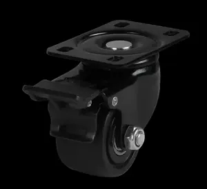 New Low Center of Gravity Universal Wheel 1.5 "-3" with Brakes Industrial Wheel Roller Silent Nylon Wheel Caster