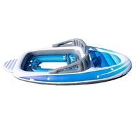 Bateau gonflable neuf de haute qualité pour 6 personnes, île flottante gonflable, fête en mer, yacht gonflable, bateau à la dérive en PVC épaissi