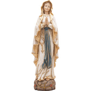ZICOM Holy Madonna Lourdes <b>Statue</b> 30cm Wood Look Germany Made Model 9069-M038-30 - Product Image 1