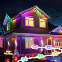 Luz de Punto LED RGB para Exterior Impermeable IP67 DC24V, Luz Permanente para Decoraciones de Fiestas Navideñas y Uso en Parques Temáticos