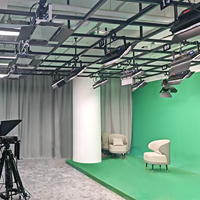 Sistema de Estructura Modular para Iluminación de Escenario, Rejilla de Aluminio Cuadrada de 40 mm, 2990 mm, Carga de 150 kg, Uso en Estudio, Grosor del Tubo de 3 mm para Colgar