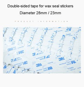 Étiquette adhésive ronde Double face pour sceau à <span class=keywords><strong>cire</strong></span>, pièces, échantillon gratuit, vente en gros - Product Image 4