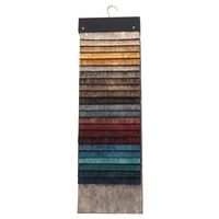Tissu d'ameublement en velours hollandais imprimé cuir vieilli vintage avec support non-tissé composite pour coussin de canapé et tête de lit
