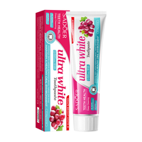 OEM ODM Personnalisé SADOER Dentifrice Blanchissant aux Herbes de Raisin 100g Nettoyage en Profondeur Élimination des Taches Nettoyage Doux Marque Privée Usage Domestique