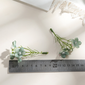 Petite fleur artificielle DIY pour pince à cheveux, accessoire capillaire en hydrangée, fausse fleur, petit bouquet, fleurs style forêt - Product Image 5