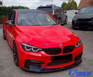 Separador de labios de parachoques delantero de fibra de carbono estilo MP para BMW F80 <span class=keywords><strong>M3</strong></span> F82 F83 M4 <span class=keywords><strong>2015</strong></span> + - Product Image 3