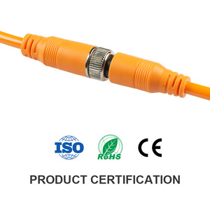 Fabriek Gx12 Spuitgieten 4-Pins Luchtvaart Plug 8M Afgeschermde Mannelijke/Vrouwelijke Connector Met Pvc + Pu Veerkabel Gegoten Kabel - Product Image 6