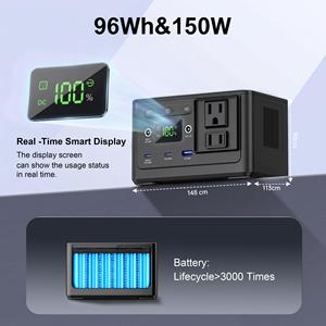 Factory OEM 150W 250W 350W Battery Fit Fast Charging Portable Power Station for Outdoor Camping Emergency Power Supply - Product Image 2