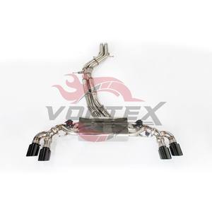 Échappement Catback Vortex en Acier Inoxydable Poli Miroir 1,5 mm avec Valve pour Porsche Cayenne 9Y0 3.0T/2.9T 2019-2025 Luxe Garantie 24 Mois - Product Image 1