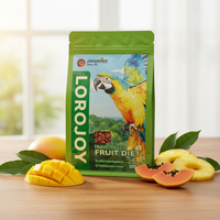 Porpoise LOROJOY Petit oiseau de compagnie, nourriture saine pour oiseaux à base de céréales riches en protéines, 500g avec vitamines et minéraux