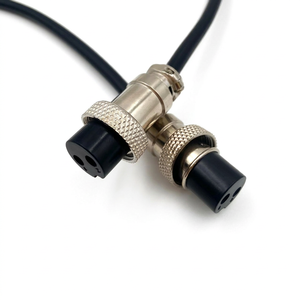 Câble 2*0,75 mm² DC5521 mâle vers M16 femelle 0,3 m, gaine en PVC cuivre pur, pour station d'alimentation portable et démarreur de batterie - Product Image 1