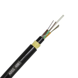 <span class=keywords><strong>สาย</strong></span>เคเบิลใยแก้วนำแสงแบบ Single Mode สีดำ ADSS 2-288 คอร์ SM สำหรับใช้งานภายนอกอาคาร <span class=keywords><strong>ราคา</strong></span>ถูก ขายดี คุณภาพสูง ระยะใช้งาน 100 เมตร - Product Image 1
