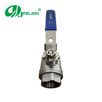 Vanne à boisseau sphérique manuelle en acier inoxydable à double filetage femelle OEM pour usage industriel (eau/huile/gaz)