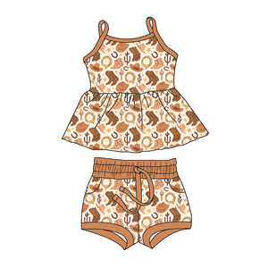 Conjunto de Ropa para Niña, Diseño Lindo, Impresión Personalizada, Libre de Aranceles OEM de Qingli, Conjunto Infantil con Estampado de Piña - Product Image 6