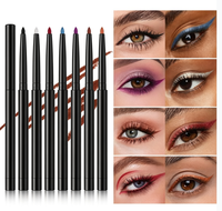 Pena Gel Eyeliner Label Pribadi Laris Manis, Berkilau, Tahan Air, Tahan Lama, Berkualitas Tinggi, Warna-Warni