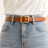 Boucle de ceinture rectangulaire pour femme, boucle à ardillon rotative en alliage de zinc 42mm 37mm dorée pour ceinture de taille ou robe, OEM
