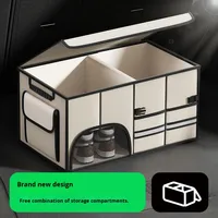 Boîte de rangement pliable pour voiture en tissu Oxford en gros, solution pratique pour le coffre