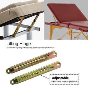 Zinc Plated 4 Position Ratchet Connector Hinge Adjustable Reclining Bracket For Drawing Desk Mixer Sofa Furniture <b>Hardware</b> - Product Image 3