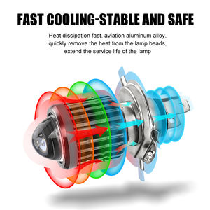 LED Nebel Fahr lichter Motorrad 3000k 6000k Roller Projektor Linse Nebels chein werfer LED Hi <span class=keywords><strong>Lo</strong></span> Beam Motorrad Scheinwerfer Ba20d H4 - Product Image 3