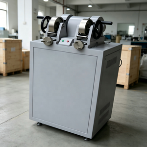 Machine à meuler <span class=keywords><strong>les</strong></span> échantillons à double tête 36 # /<span class=keywords><strong>80</strong></span> #   Roue abrasive 1420 tr/min haute précision 1 an pour préparation d'échantillons en caoutchouc EVA Tensile - Product Image 6