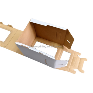 Cajas <span class=keywords><strong>para</strong></span> Pasteles Cuadradas Blancas Clásicas, Rígidas, Reciclables, Plegables, de Cartón Corrugado con Forro de Esponja, Cierre Magnético, Personalizables <span class=keywords><strong>para</strong></span> Alimentos - Product Image 5