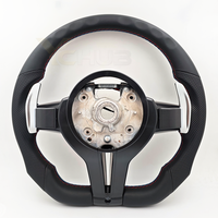 Volant sport M avec insert noir et fond plat pour BMW Série 3 E90 E91 E92 E93 X5 E70 E71 X6 E72 E84 E89 E88