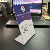 Support interactif Google Social Link avec code QR, support en acrylique PVC pour avis Google, pour la promotion des entreprises, NFC Google