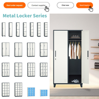 Armoire de rangement pour élèves du primaire casier d'école en métal 9/12 portes casier de maternelle armoire de casier en acier coloré