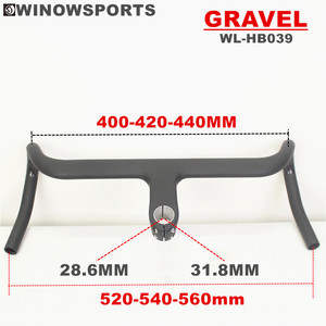 2021 Carbon Sỏi Xe Đạp Tay Lái HB039 Carbon Sỏi Khung Tích Hợp Tay Lái Out Sweep Với Gốc 100 110 120MM - Product Image 2