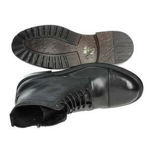 Bottes de combat pour homme Exton, noires, taille 40, imperméables, pour usage extérieur - Product Image 6