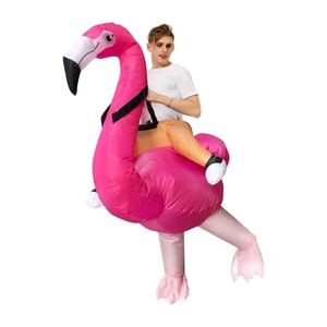 Disfraz inflable de flamenco Disfraz inflable <span class=keywords><strong>para</strong></span> adultos Disfraz divertido de Halloween Navidad Explotar - Product Image 6
