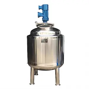 DZJX 170L 200Ltrs Liquid Soap Making Mixer Machine Mixing Tank With Wheel Agitator Cooling Heating High Shear Mixer