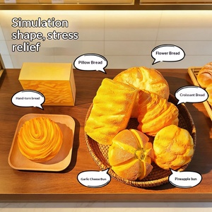 Juguete Blandito de Pan de Simulación, Lindo y Realista, de Rebote Lento, para Aliviar el Estrés, Modelo de Comida para Regalo o Decoración de Fiestas - Product Image 1