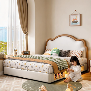 Letto per Bambini dal Design Cartoonesco, Misura <span class=keywords><strong>King</strong></span>, Moderno ed Elegante, Arredamento per Camera da Letto, Adatto per Casa, Scuola, Hotel - Product Image 1
