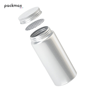 Bouteille en aluminium hermétique à large ouverture de qualité alimentaire pour capsules, vitamines, huile de poisson - Pot à pilules avec couvercle en plastique à vis - Vente en gros - Product Image 3