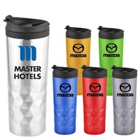 Tasse de voyage à Double paroi en acier inoxydable 350ml/500ml, 16oz, sans BPA, pour bureau automobile, avec revêtement en plastique, bon marché
