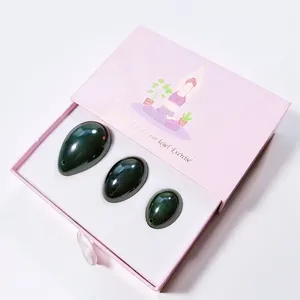 Huevos de Jade de cuarzo para decoración fengshui, piedras de Gema perforadas coleccionables, 2023