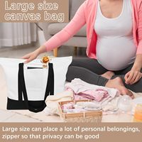 Sacs fourre-tout en toile vierges pour sublimation avec fermeture éclair, sacs de courses réutilisables en gros, sacs de marché des agriculteurs, sacs de voyage pour femmes