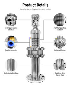 Capteur de niveau d'huile radar de sortie RS485 à ultra-haute température sans contact Divers instruments de mesure de niveau de réservoir de liquide - Product Image 4