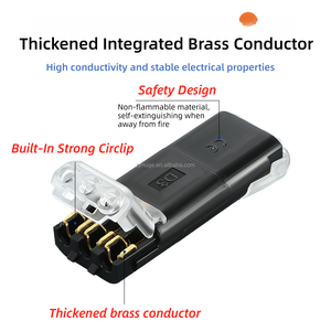 T1 T2 không tước dẫn chiếu sáng kết nối cáp 2-pin mùa xuân nhanh chóng mối nối dây điện khối thiết bị đầu cuối pluggable thiết bị đầu cuối - Product Image 4