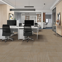 Dalles de moquette en nylon pour trafic intensif, ignifuges B1, antidérapantes, base en PVC, pour aéroports, centres de conférence, dalles de moquette modulaires
