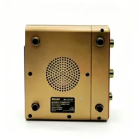 Lecteur de disques vinyles rétro MD-1317BT en bois grainé, radio FM portable, haut-parleur Bluetooth, appareil audio intelligent multifonctionnel