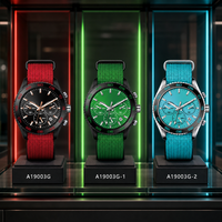 Montre-bracelet décontractée pour hommes, boîtier en alliage, bracelet en sangle de nylon, montre à quartz pour homme