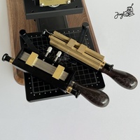 Petite version manuelle en laiton type mobile moule en cuivre cuir pressage à chaud et estampage machine numérique estampage de lettres