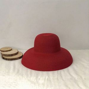 Braided Large Brimmed Straw Hat Vintage Sun Protection Beach Fisherman Hat - Product Image 5