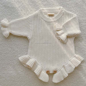 Mono <span class=keywords><strong>de</strong></span> punto 100% algodón personalizado con bordado, color rosa bebé, con volantes, <span class=keywords><strong>para</strong></span> recién nacido, regalo <span class=keywords><strong>para</strong></span> baby shower, traje <span class=keywords><strong>de</strong></span> <span class=keywords><strong>hospital</strong></span>. - Product Image 5