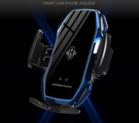 Support de chargeur sans fil pour voiture A5 avec sortie maximale de 15 W, support de téléphone portable de type C, ouverture et fermeture automatiques par induction infrarouge