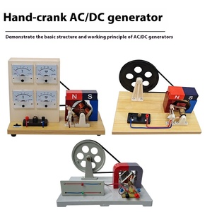 Nhỏ cổ điển <span class=keywords><strong>Hand</strong></span> Crank Máy phát điện cho vật lý Faraday <span class=keywords><strong>DIY</strong></span> Manual AC/DC thiết bị thí nghiệm điện từ cụ cho - Product Image 6